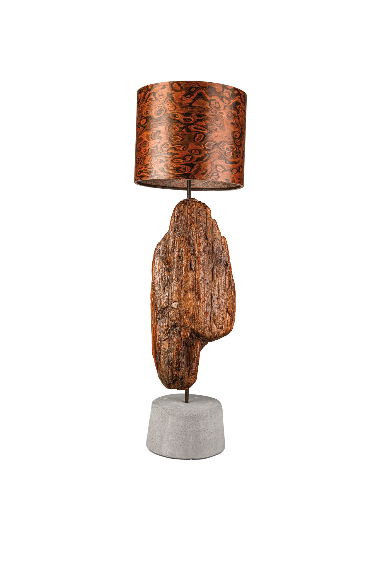 Treibholzlampe Lichtobjekt-12