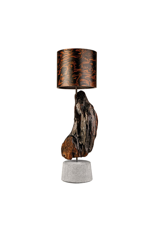 Treibholzlampe Lichtobjekt-13